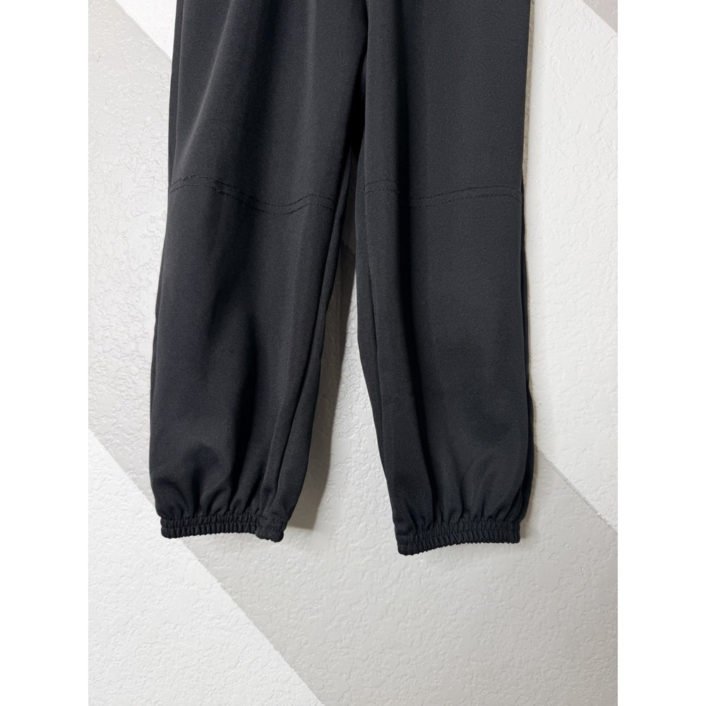 Adidas Youth XS Black Aeroready Baseball Pull-On Pants Belt Loops Elastic Cuffs - Picture 5 of 13